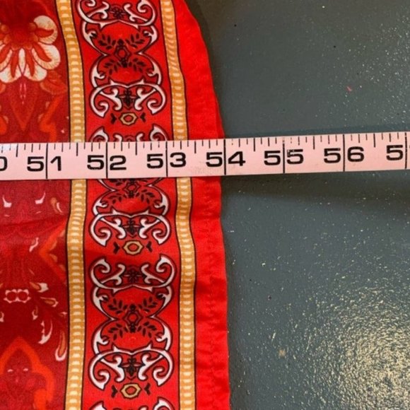 Charlie Charlie Charlotte Red Kimono Wrap Maxi Dress Women’s M - Picture 6 of 12